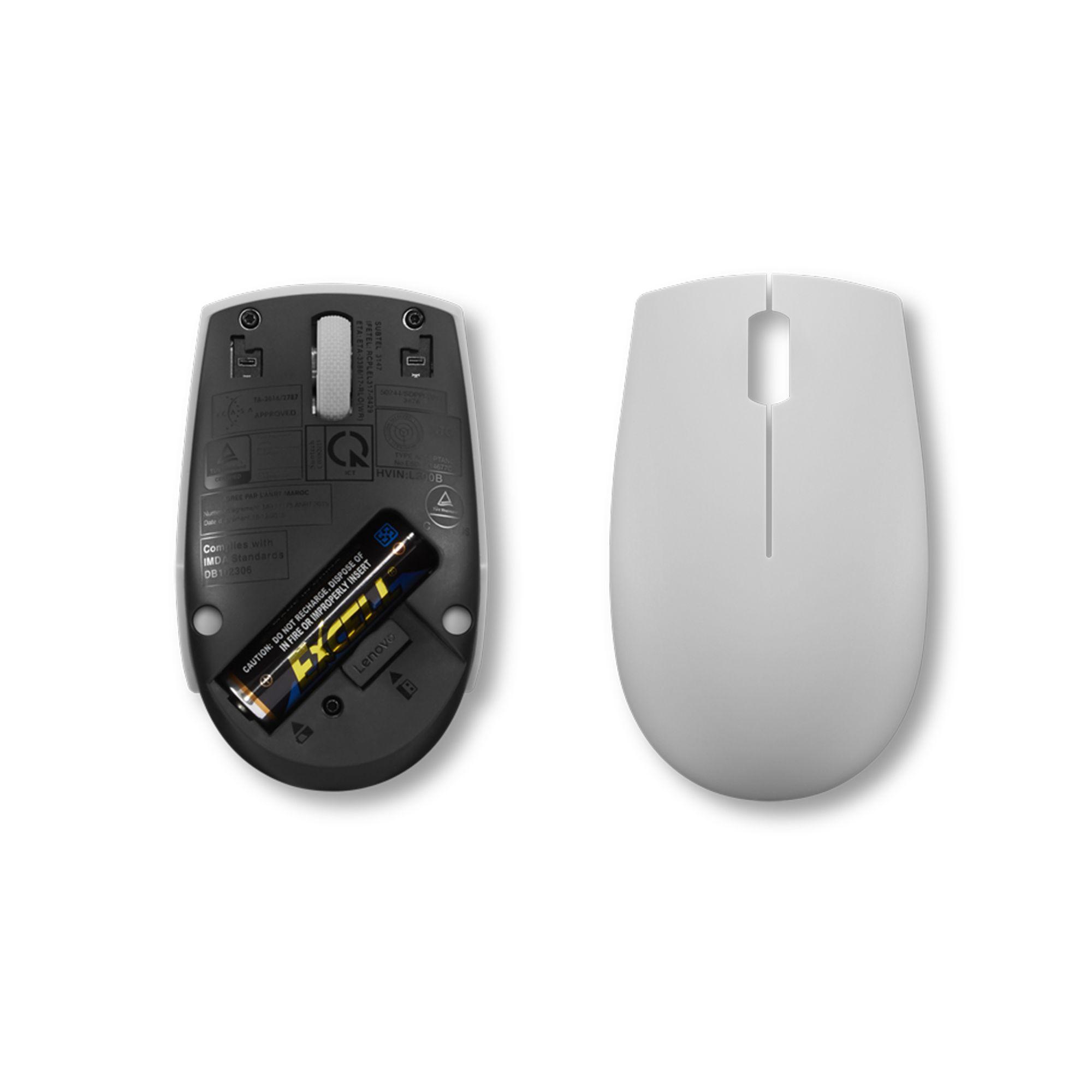 Rato LENOVO 300 Compact Wireless (Ambidestro - 1000 DPI - Ótico - Cinzento) — miniatura 4