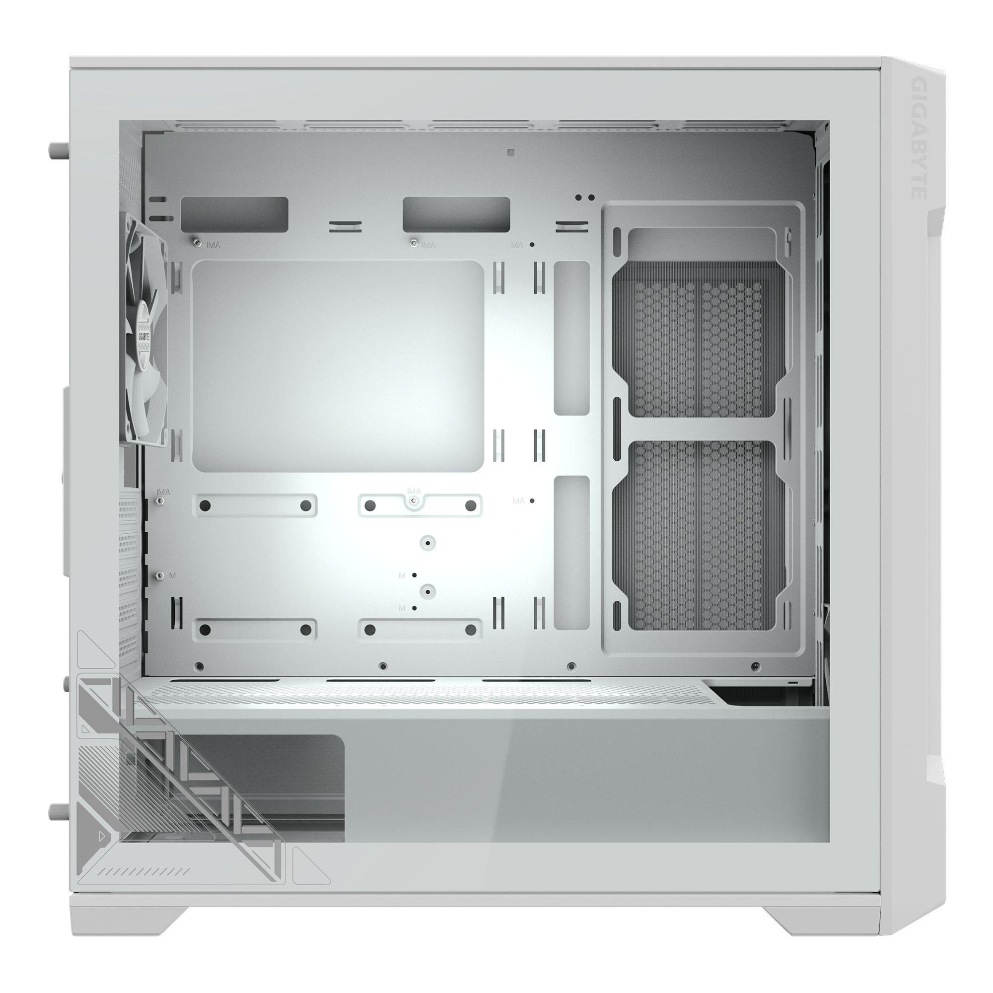 Caixa PC Gaming GIGABYTE C102 Glass (Mini-ATX - Midi Tower - Micro ATX - Branco) — miniatura 6