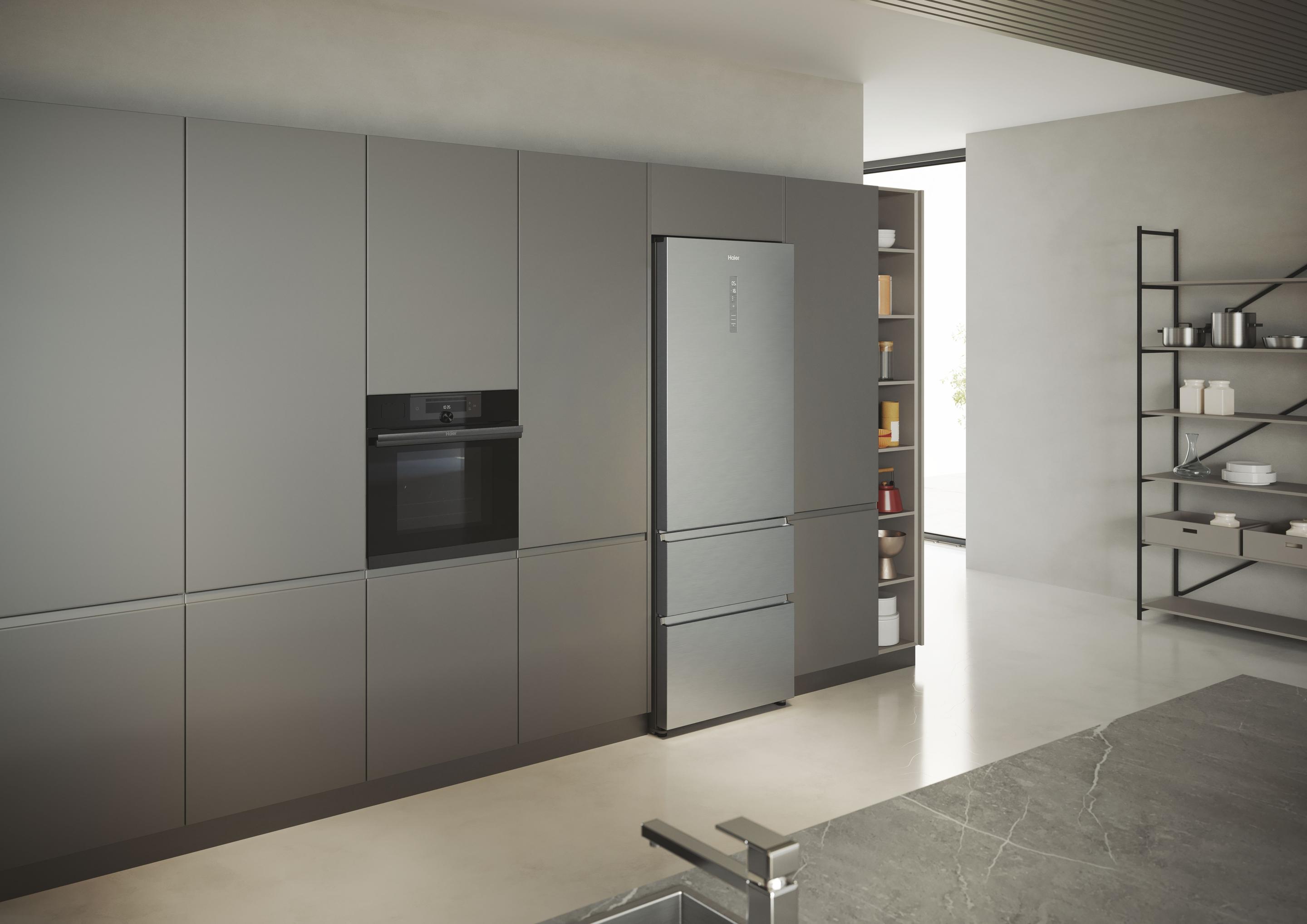 Frigorífico Combinado Independente HAIER HTR5720ENMG (483 l - 200,6x70x67,5 cm - 70 cm - Prateado) — miniatura 13