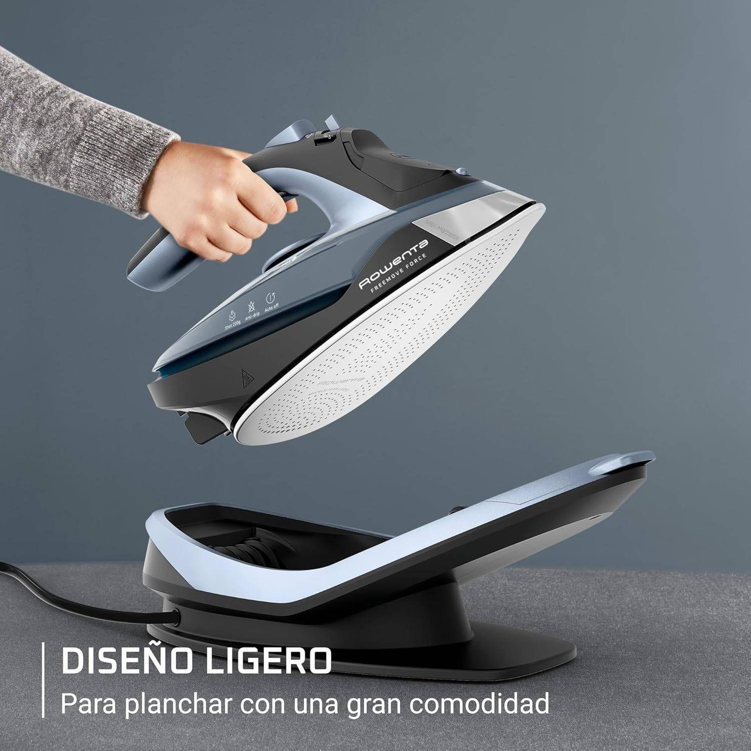 Ferro de Engomar a Vapor ROWENTA DE6725D1 (2800 W - 220 g/min - 40 g/min - Preto e Azul), miniatura 5