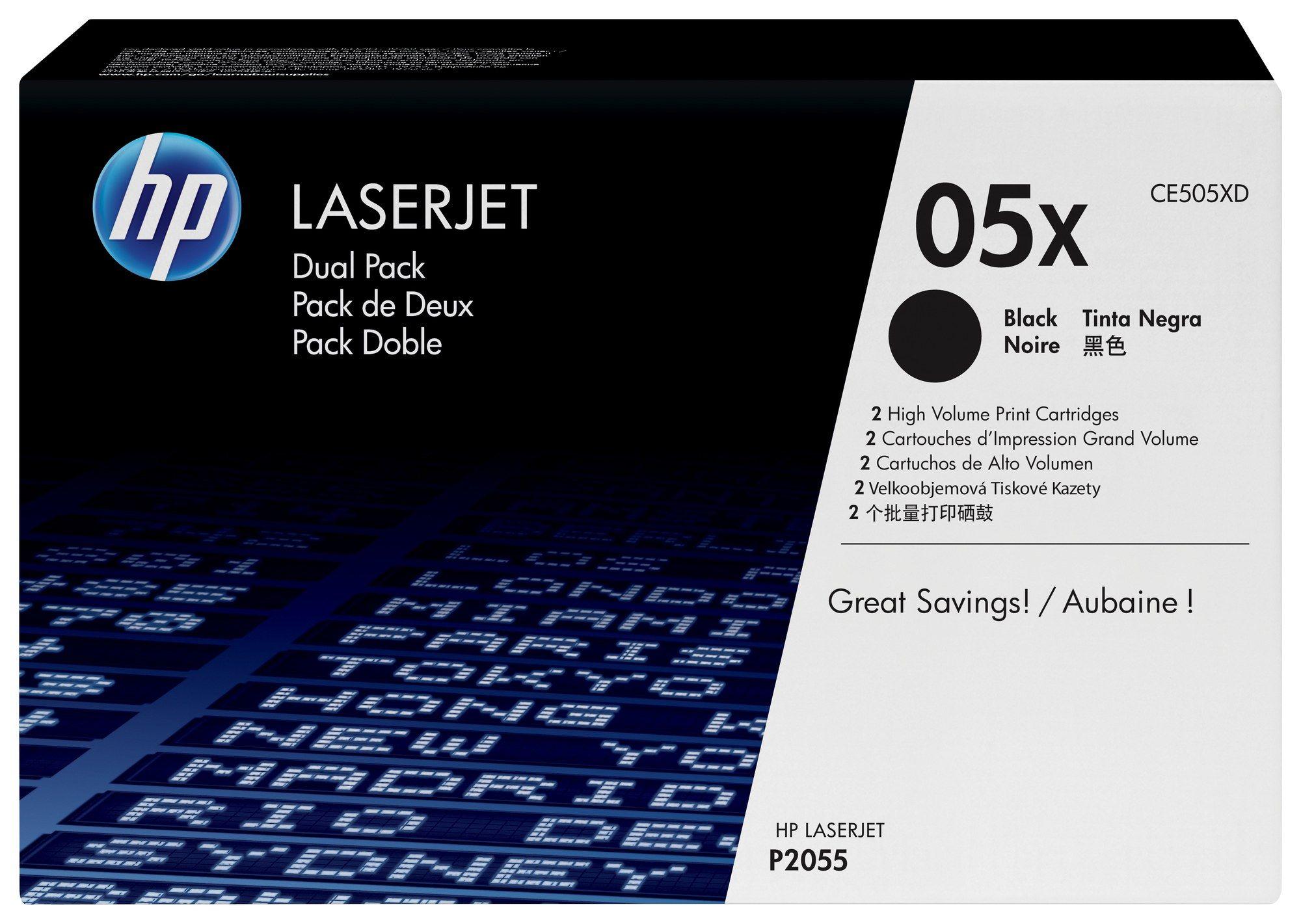 Toner HP CE505XD (13000 páginas - Preto)