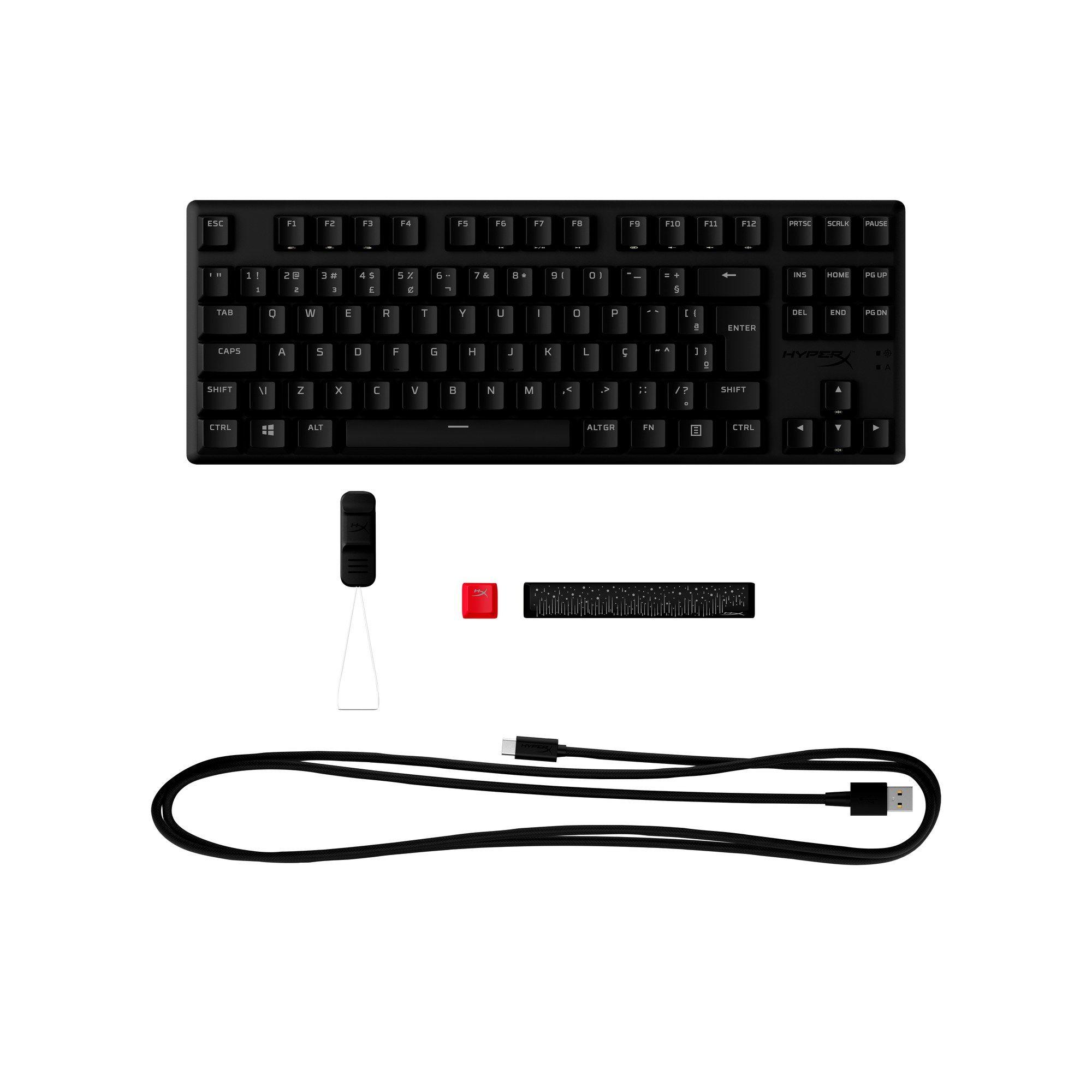 Teclado HYPERX Alloy Origins Core PBT (US - HyperX Blue - USB - Preto) — miniatura 2