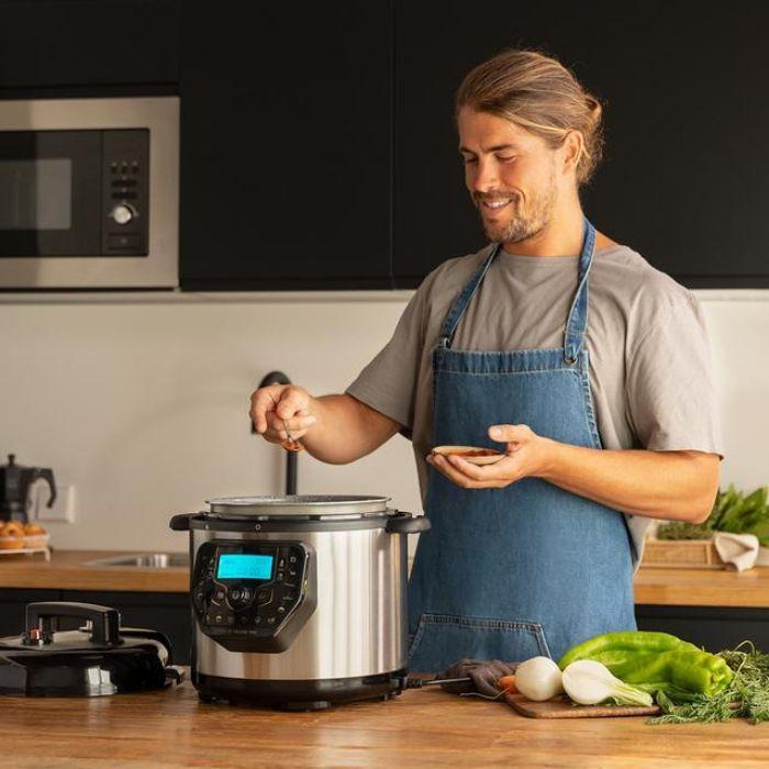 Panela Elétrica Programável CECOTEC Olla GM H Deluxe Fry (Preto e Inox) — miniatura 3