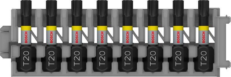 Conjunto de Pontas de Aparafusar BOSCH PRO Impact T20 (25 mm - 8 Unidades)