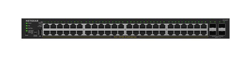 Switch NETGEAR GS348TP-200EUS (Gigabit Ethernet - 1,5 MB - 104 Gbit/s - Preto) — miniatura 2