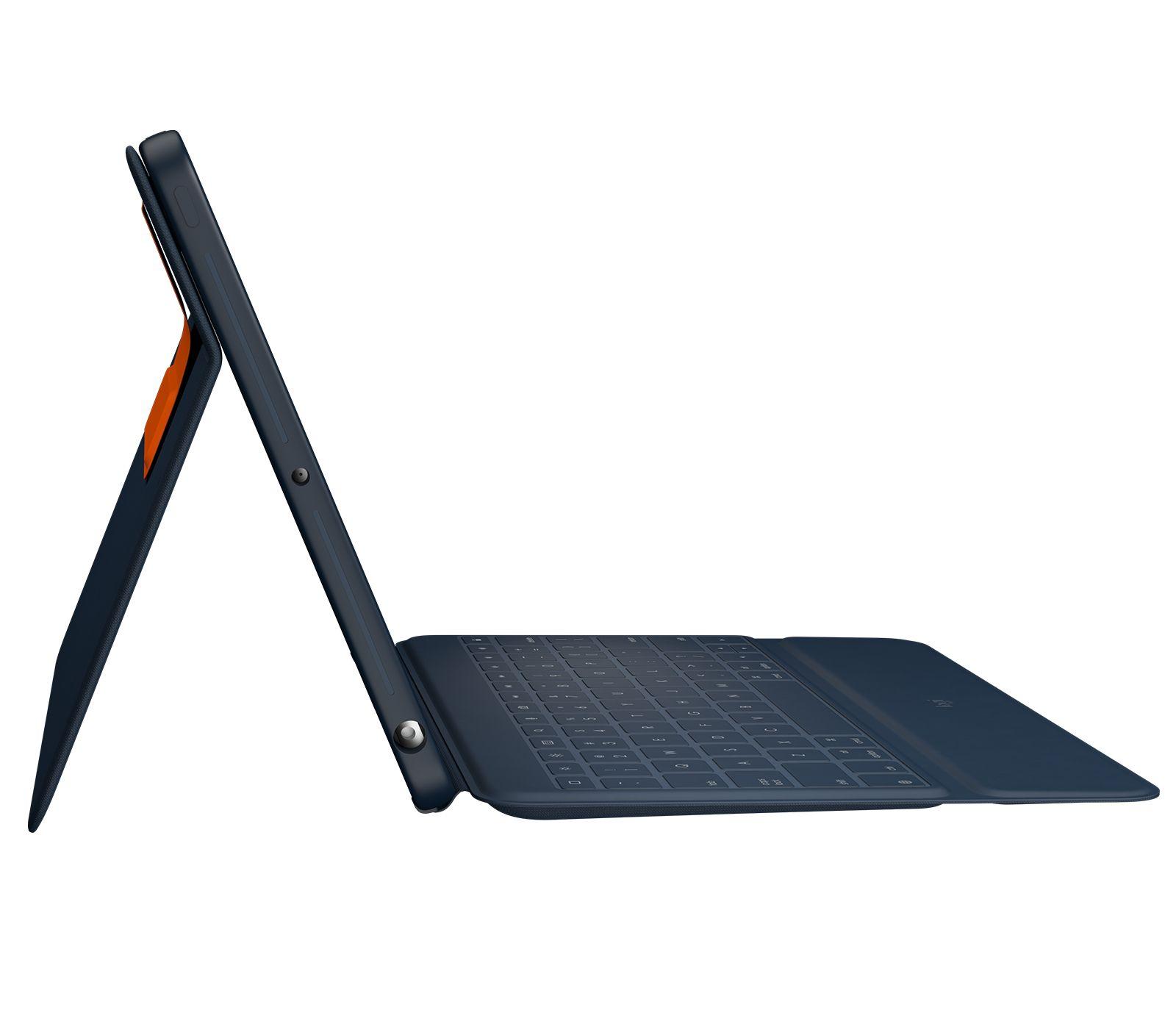 Teclado LOGITECH Rugged Combo 3 (Nórdico - Smart Connector - Acoplamento - Azul) — miniatura 3