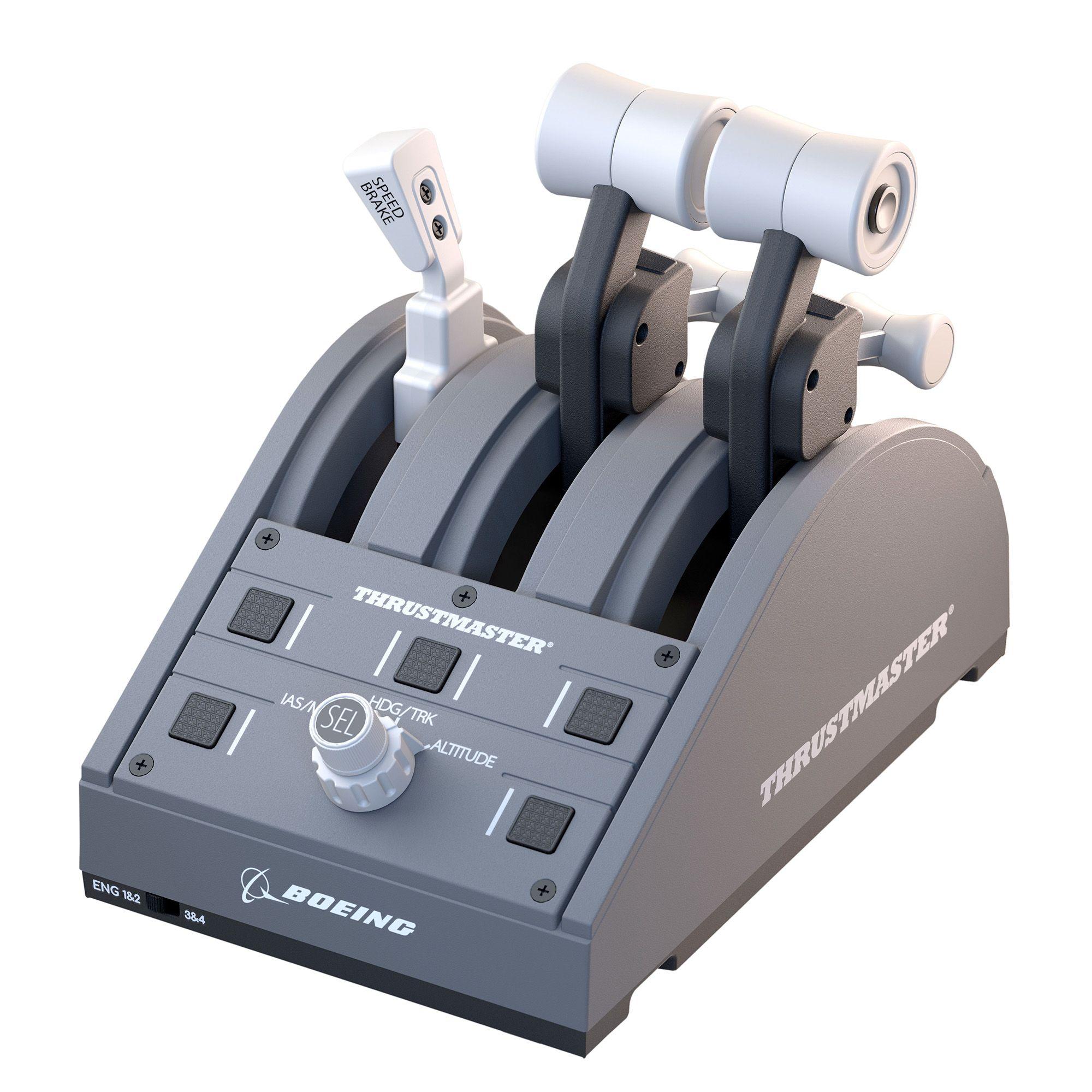 Quadrante de Potência THRUSTMASTER TCA Quadrant Boeing Edition (Xbox - USB - Com fios - Cinzento)