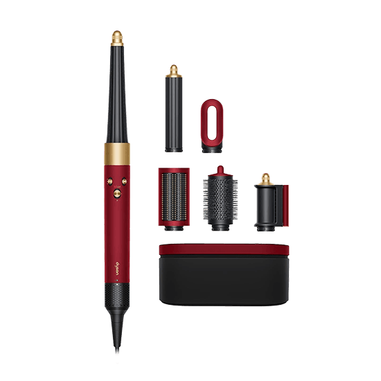 Modelador e Secador de Cabelo DYSON Airwrap i.d. Straight+Wavy HS08 (Vermelho Aveludado/Dourado)