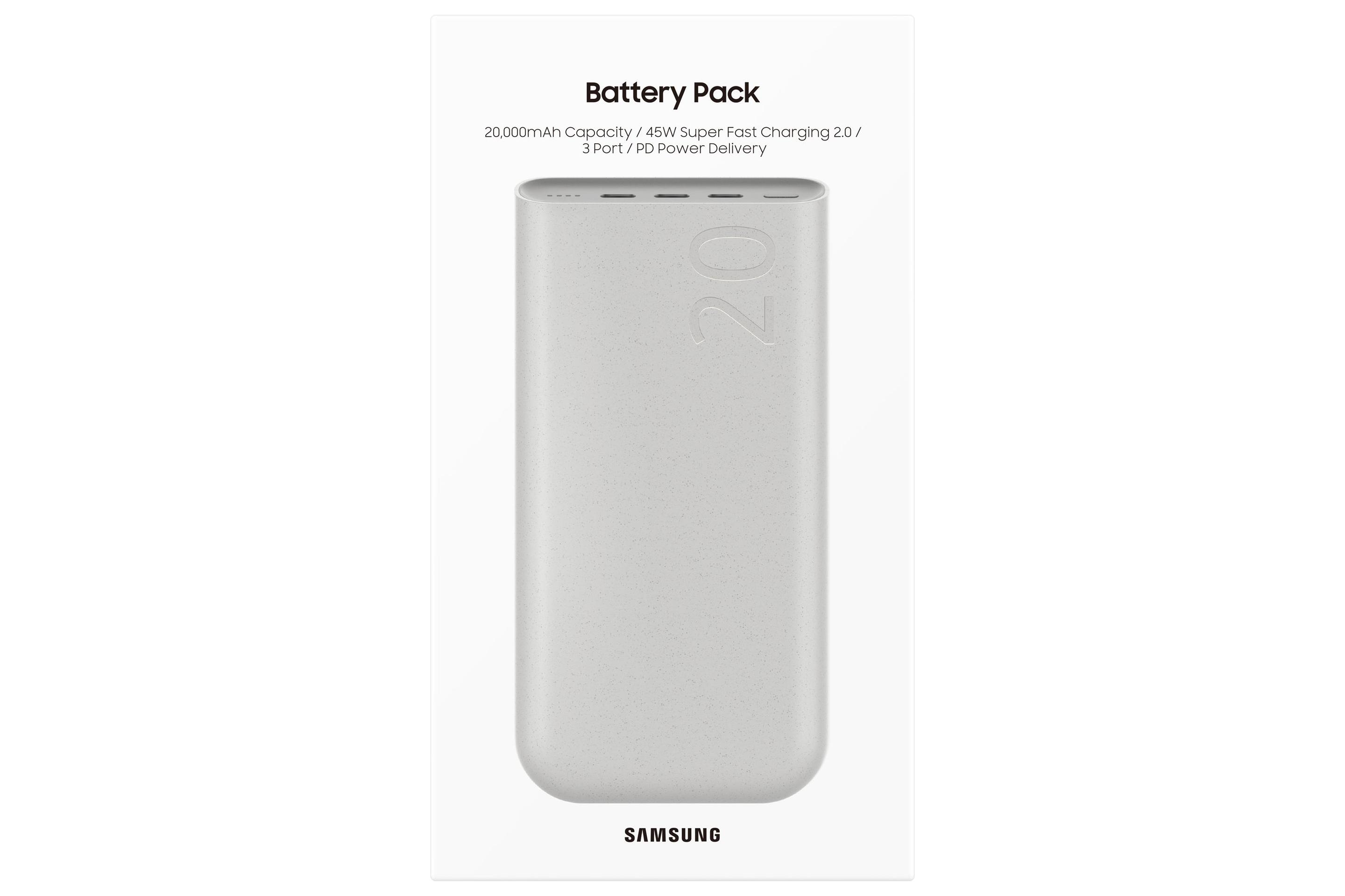 Bateria Externa SAMSUNG EB-P4520XUEGEU (Até 45 W - 45 W - Bege), miniatura 6