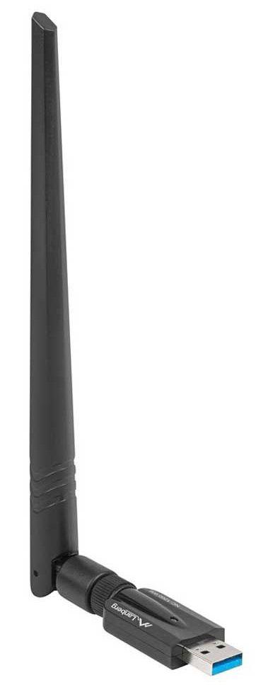 Adaptador USB Wi-Fi LANBERG NC-1200-WIE (Wi-Fi 5 - 1200 Mbit/s - Dual band - Preto), miniatura 3