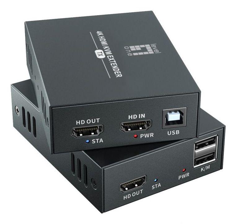 Kit Extensor HDMI LEVELONE HVE-8111 (60 Hz - Preto)