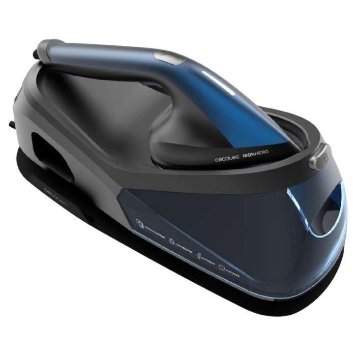 Centro de Engomar CECOTEC IronHero V-2400 Station (2400 W - 1,2 l - 370 g/min - Preto, Azul e Cinzento) — miniatura 3