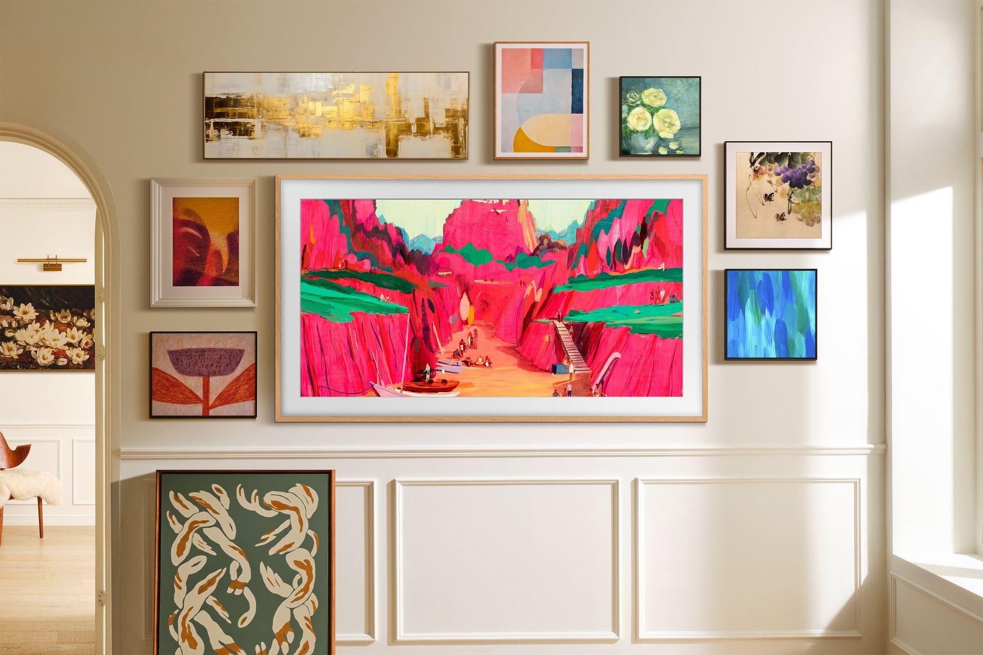 Televisão SAMSUNG TV The Frame GQ65LS03FWUXZG (65" - Neo QLED - 4K Ultra HD - Preto) — miniatura 3