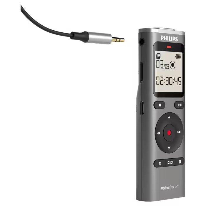Gravador de Voz PHILIPS VoiceTracer DVT1170 (Preto e Prateado), miniatura 4