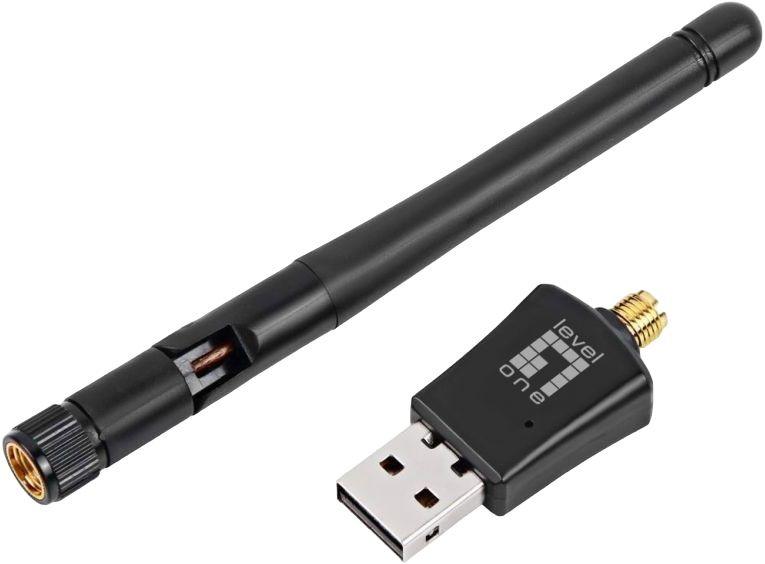 Adaptador USB Wi-Fi LEVELONE WUA-0617 (Wi-Fi 4 - 300 Mbit/s - Single-band - Preto), miniatura 2