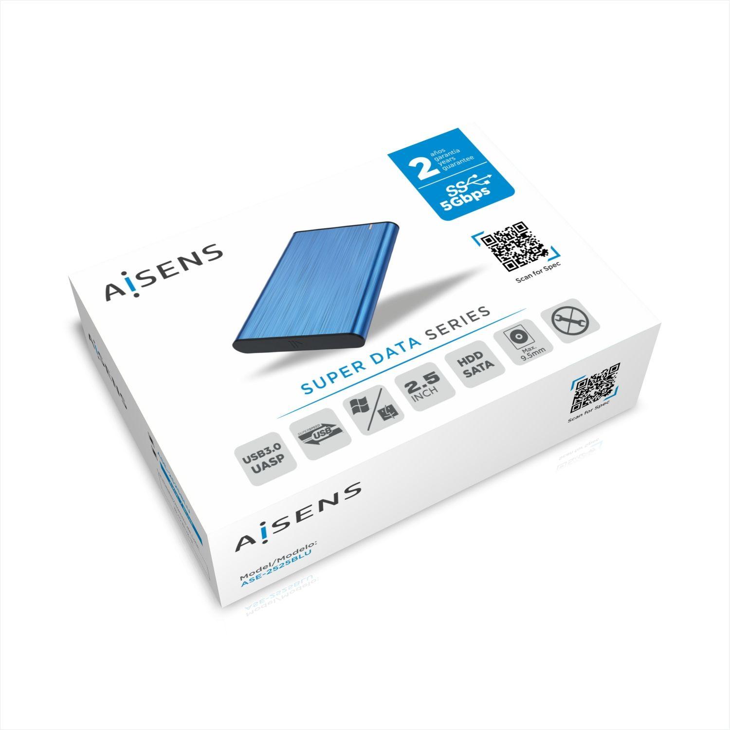 Caixa Externa AISENS ASE-2525BLU (2.5" - 4200 RPM / 5400 RPM / 7200 RPM - Azul), miniatura 5