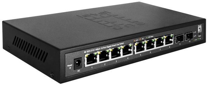 Switch Gerido LEVEL ONE GES-2110 (Gigabit Ethernet - 1,5 MB - 20 Gbit/s - Preto) — miniatura 5