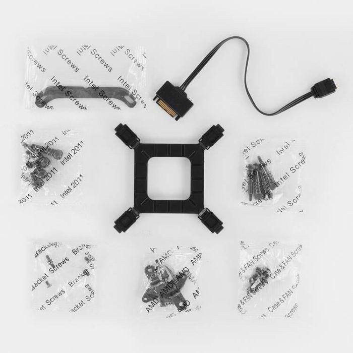 Sistema de Refrigeração Líquida NOX Hummer M-240 ARGB (12 cm - 1800 RPM - 4-pin - Preto) — miniatura 6