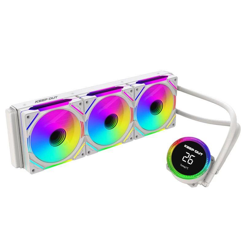 Kit de Arrefecimento Líquido KEEP OUT XWC-360 PRO Display (Branco)