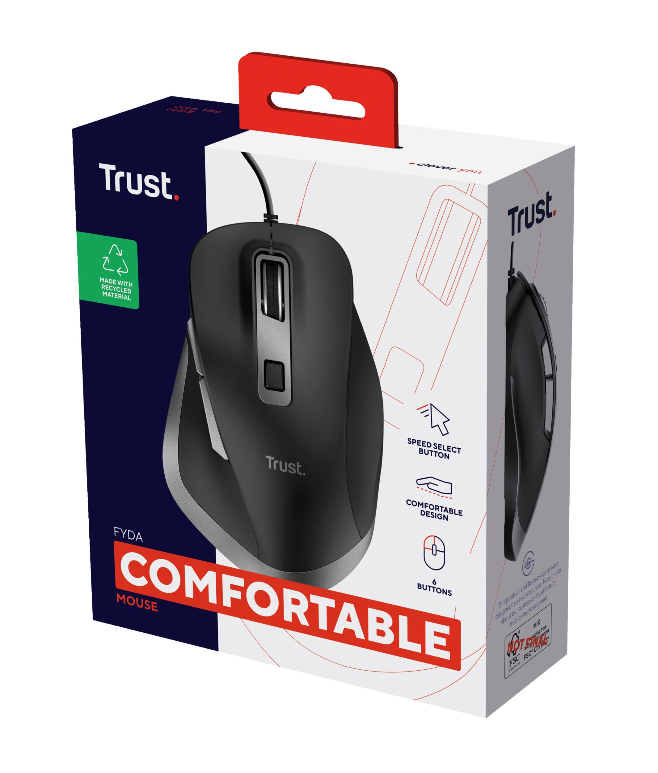 Rato TRUST Fyda (Mão direita - 5000 DPI - Ótico - Preto), miniatura 5