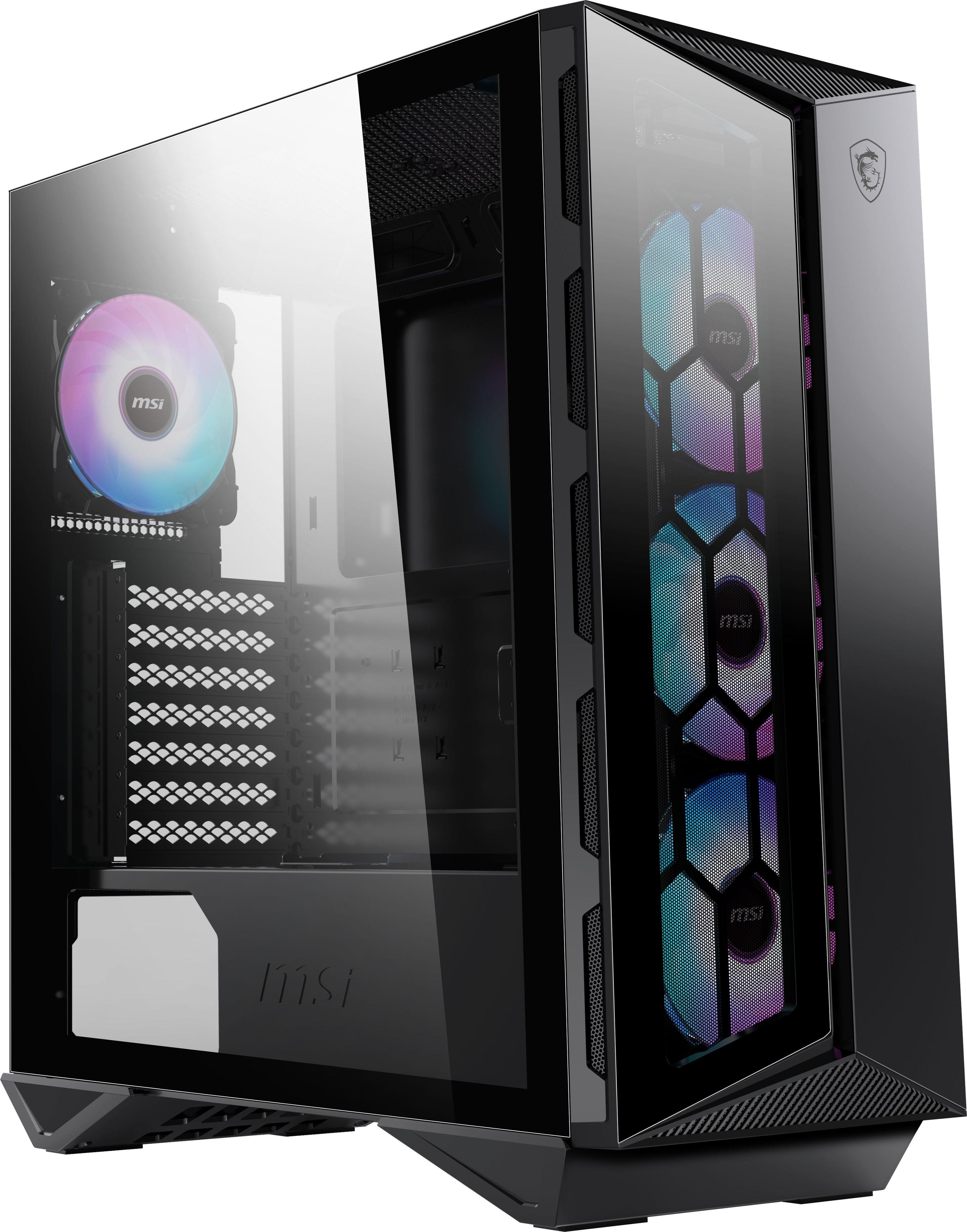Caixa PC MSI MPG GUNGNIR 110R (ATX,Micro ATX,Mini-ITX - Midi Tower - ATX, Micro ATX, Mini-ITX - Preto), miniatura 2