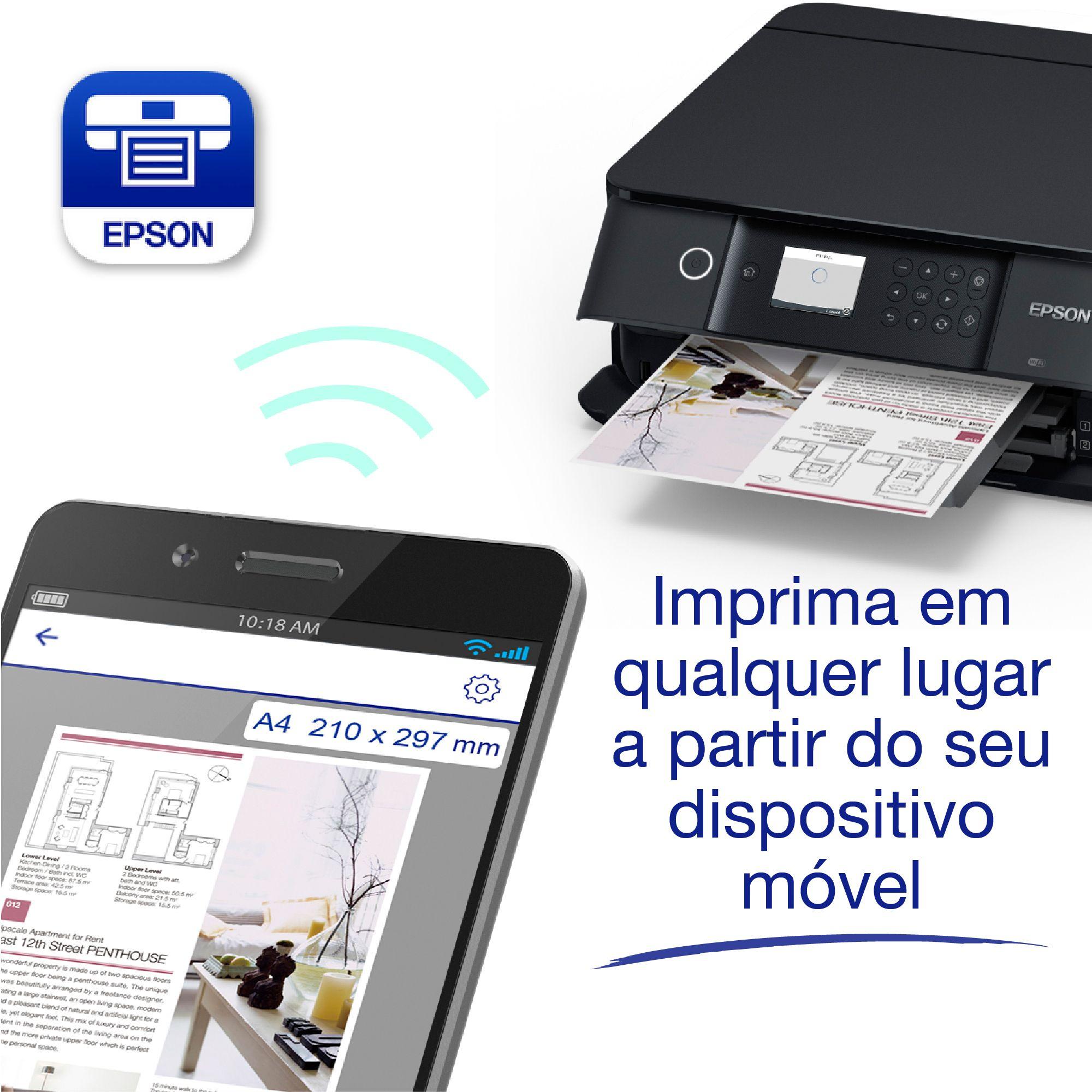 Impressora Multifunções EPSON Expression Premium XP-6100 (A4 - Impressão a cores - 100 folhas - Preto) — miniatura 5