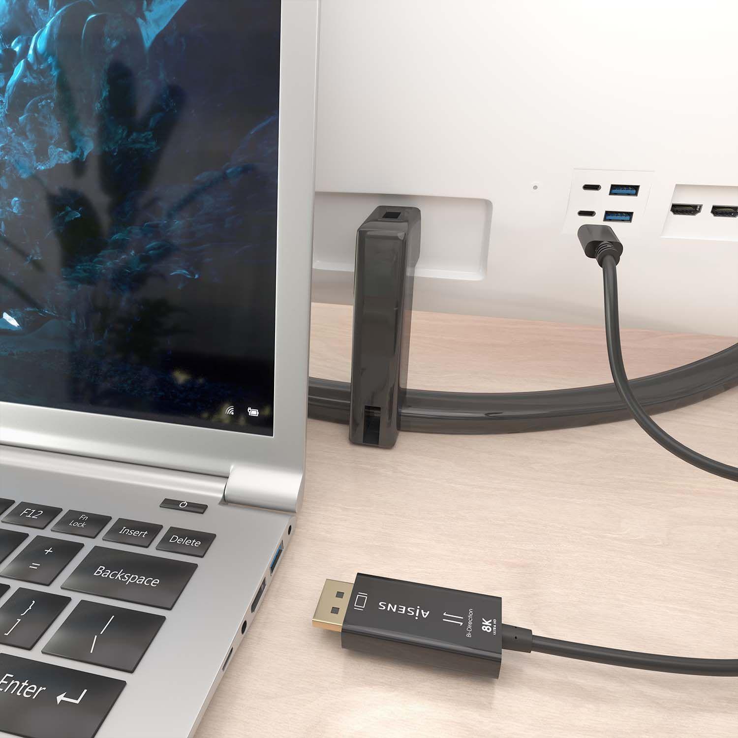 Cabo Conversor AISENS A109-0879 USB-C para DisplayPort Bidirecional (1,8 m - USB Type-C - Preto) — miniatura 4