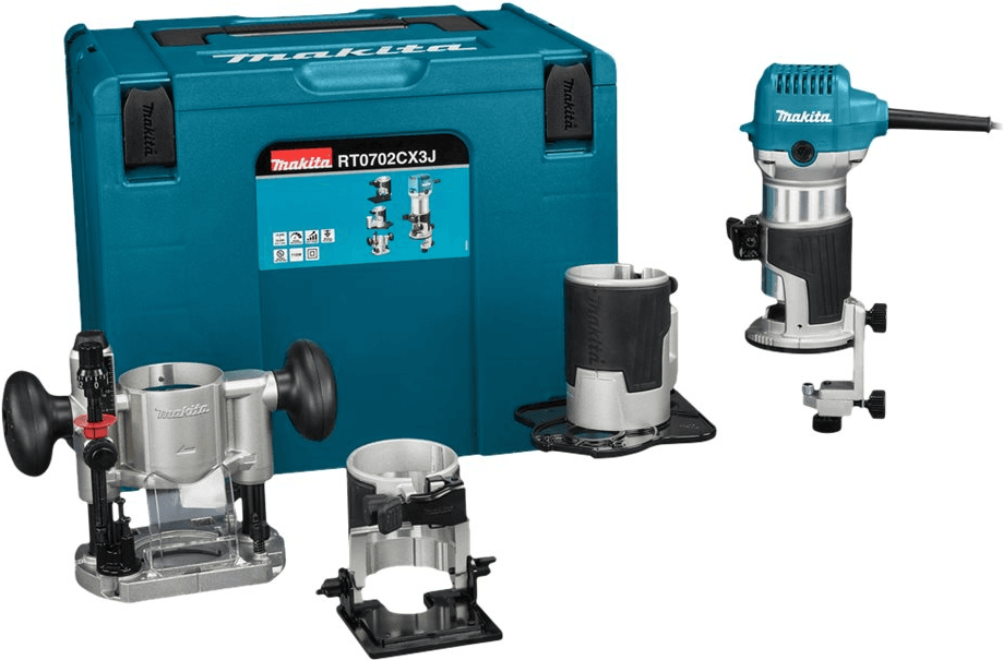 Tupia Multifuncional MAKITA RT0702CX3J (710 W - 6/8 mm)
