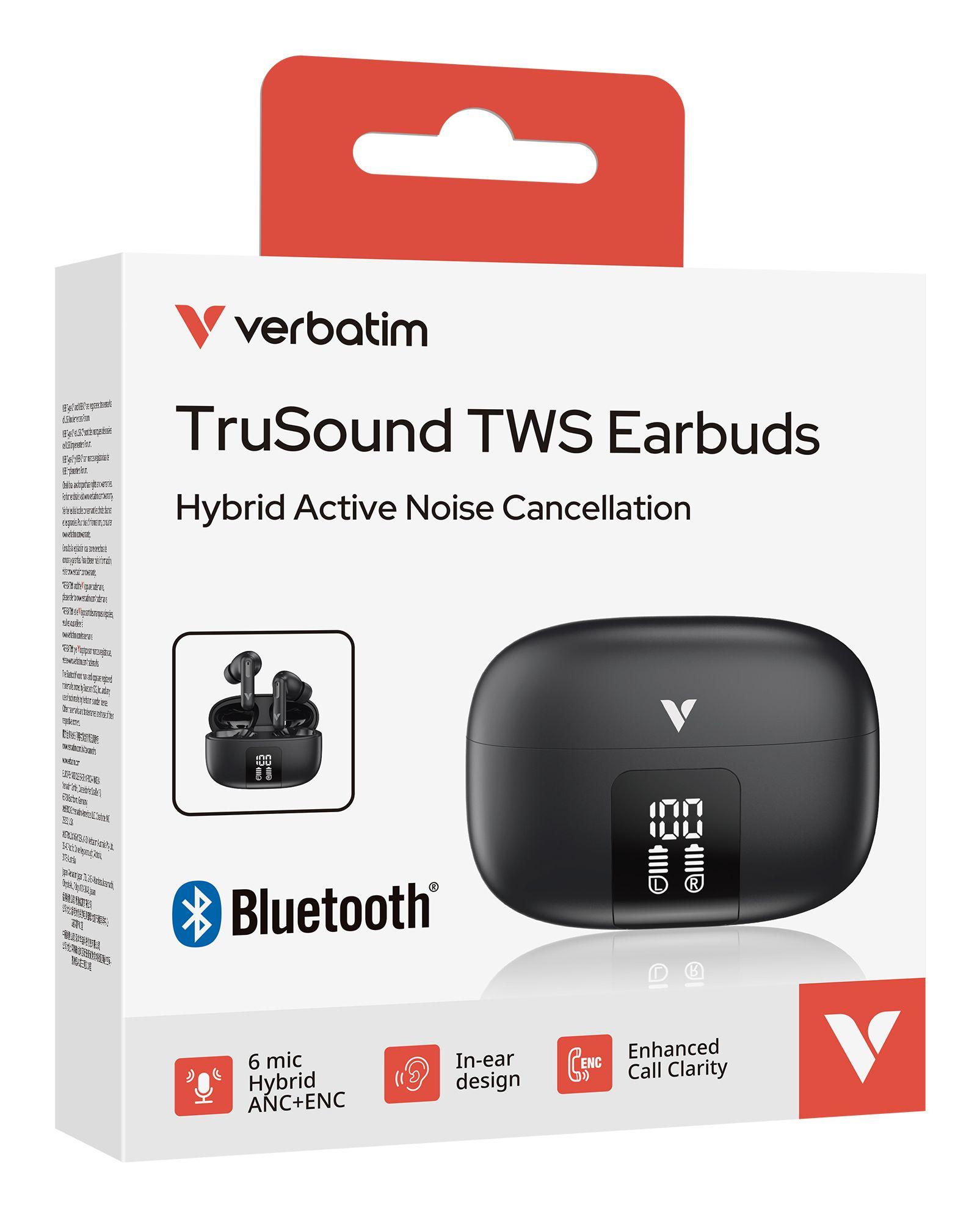 Auriculares VERBATIM TruSound Pro (Sem fios - Intra-aural - 32 Ω - Preto), miniatura 4