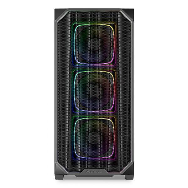 Caixa de PC SHARKOON AK5M RGB (ATX, Micro ATX, Mini-ITX - Midi Tower - 17 cm - Preto) — miniatura 2