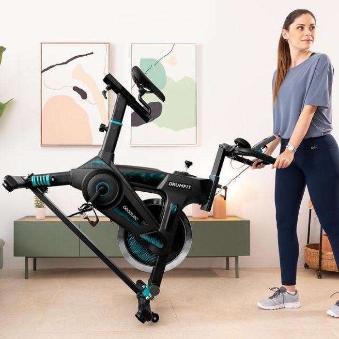 Bicicleta de Spinning CECOTEC DrumFit Indoor 23000 Kosmos Pro UltraFlex (Preto/Verde) — miniatura 5