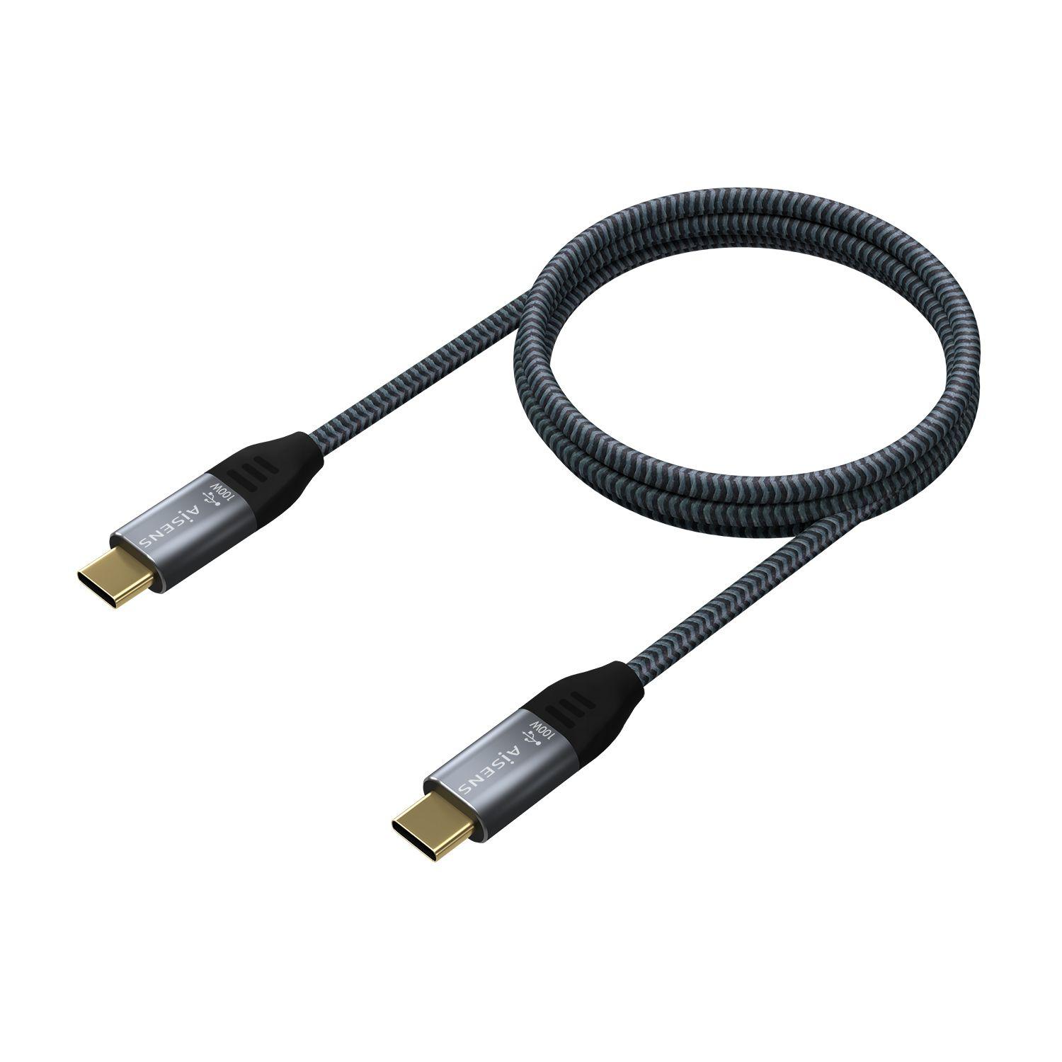 Cabo USB-C AISENS A107-0634 (2 m - USB C - Cinzento) — miniatura 2