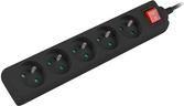 Bloco de Tomadas LANBERG PS1-05E-0300-BK (Tipo E - Branco)
