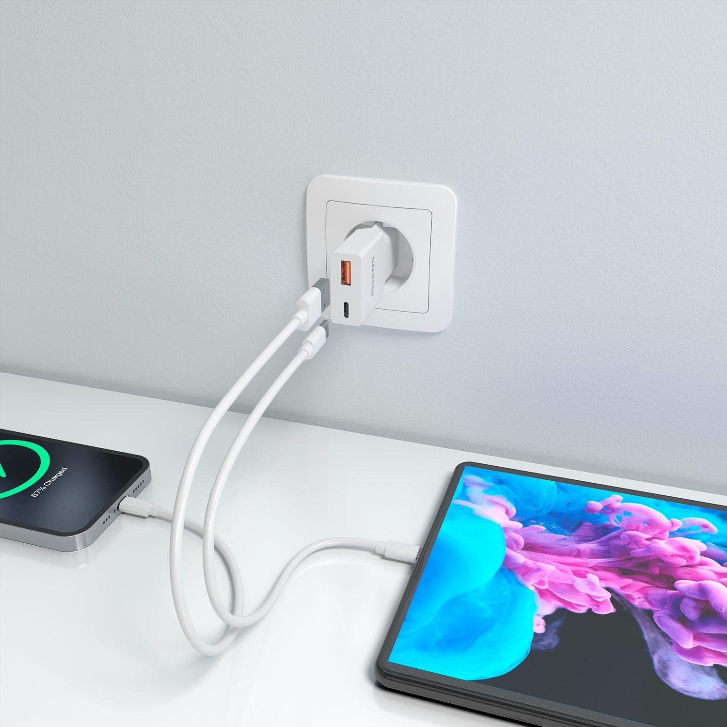 Carregador de Parede AISENS A110-1002 (30 W - Branco) — miniatura 6