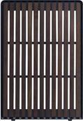 Painel Frontal em Madeira LIAN LI A3-3WD (Ripas de madeira verdadeira - Preto e Noz)