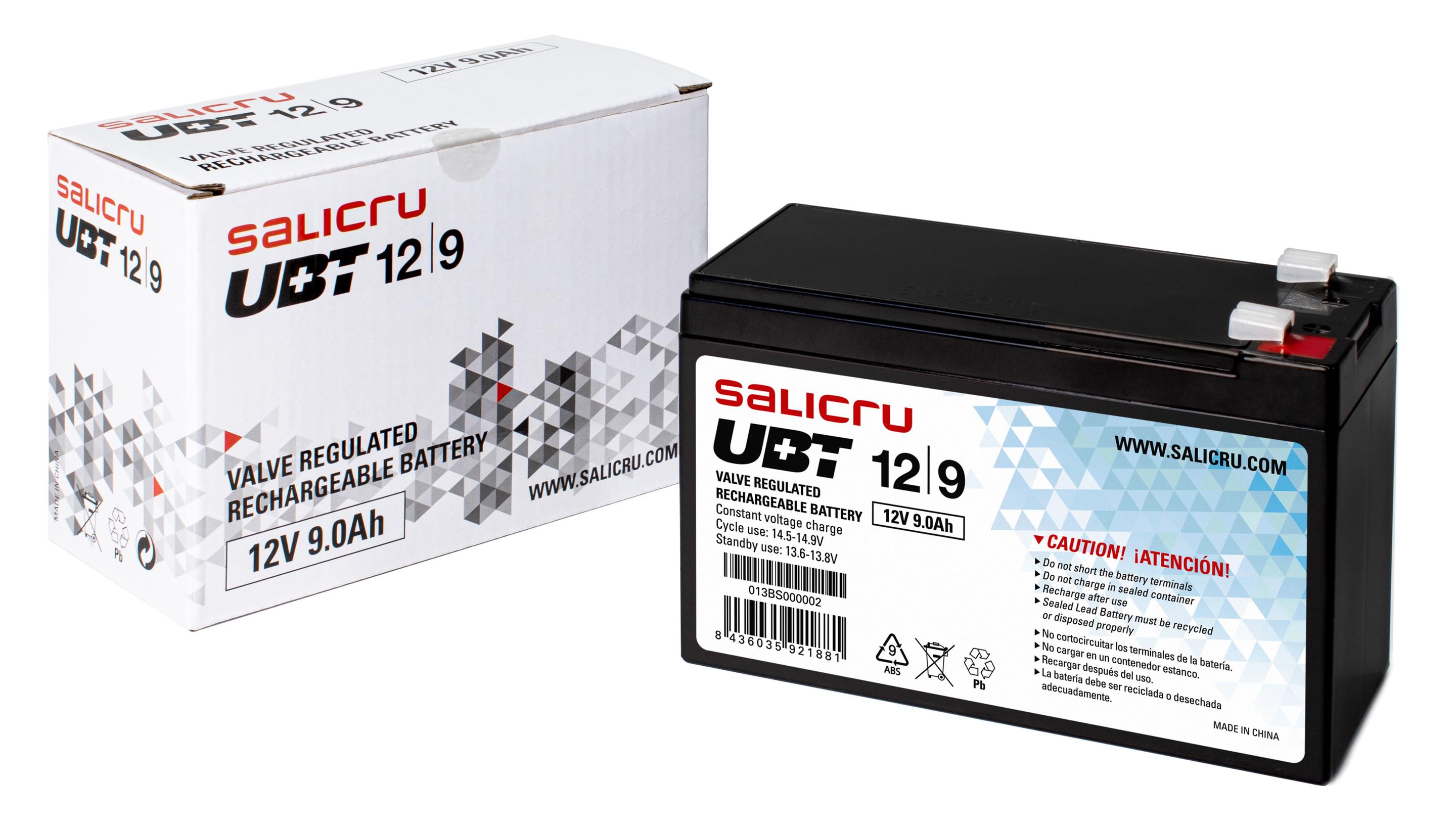 Bateria para UPS SALICRU UBT 12/9 (Preto), miniatura 2
