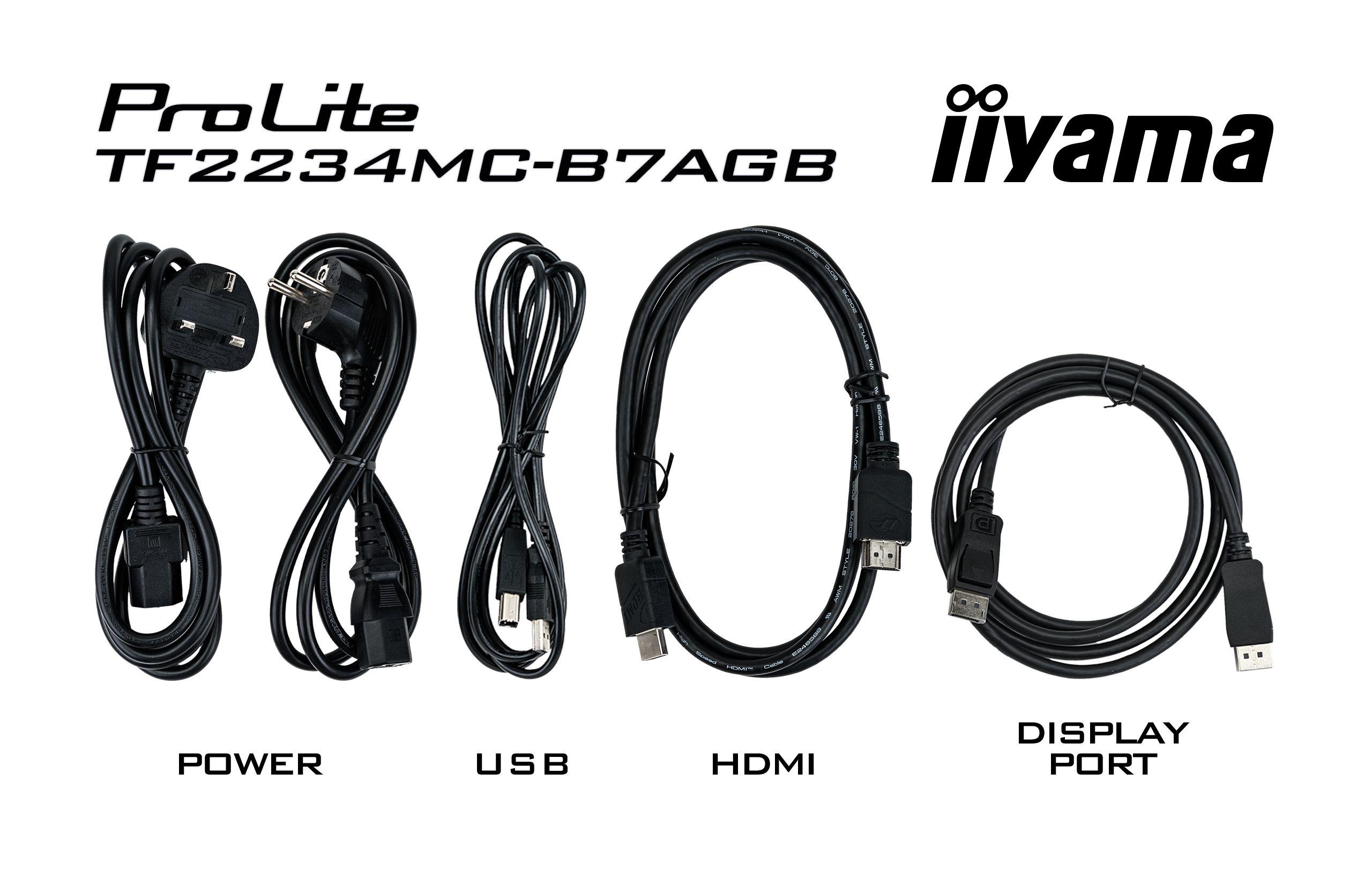 Monitor IIYAMA ProLite TF2234MC-B7AGB (21,5" - IPS - 1920 x 1080 pixels - Preto) — miniatura 10