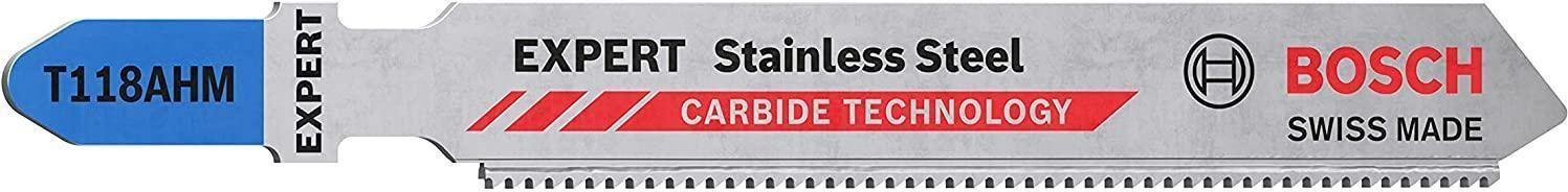 Lâminas de Serra de Vaivém BOSCH EXPERT T118AHM Stainless Steel (Carboneto)