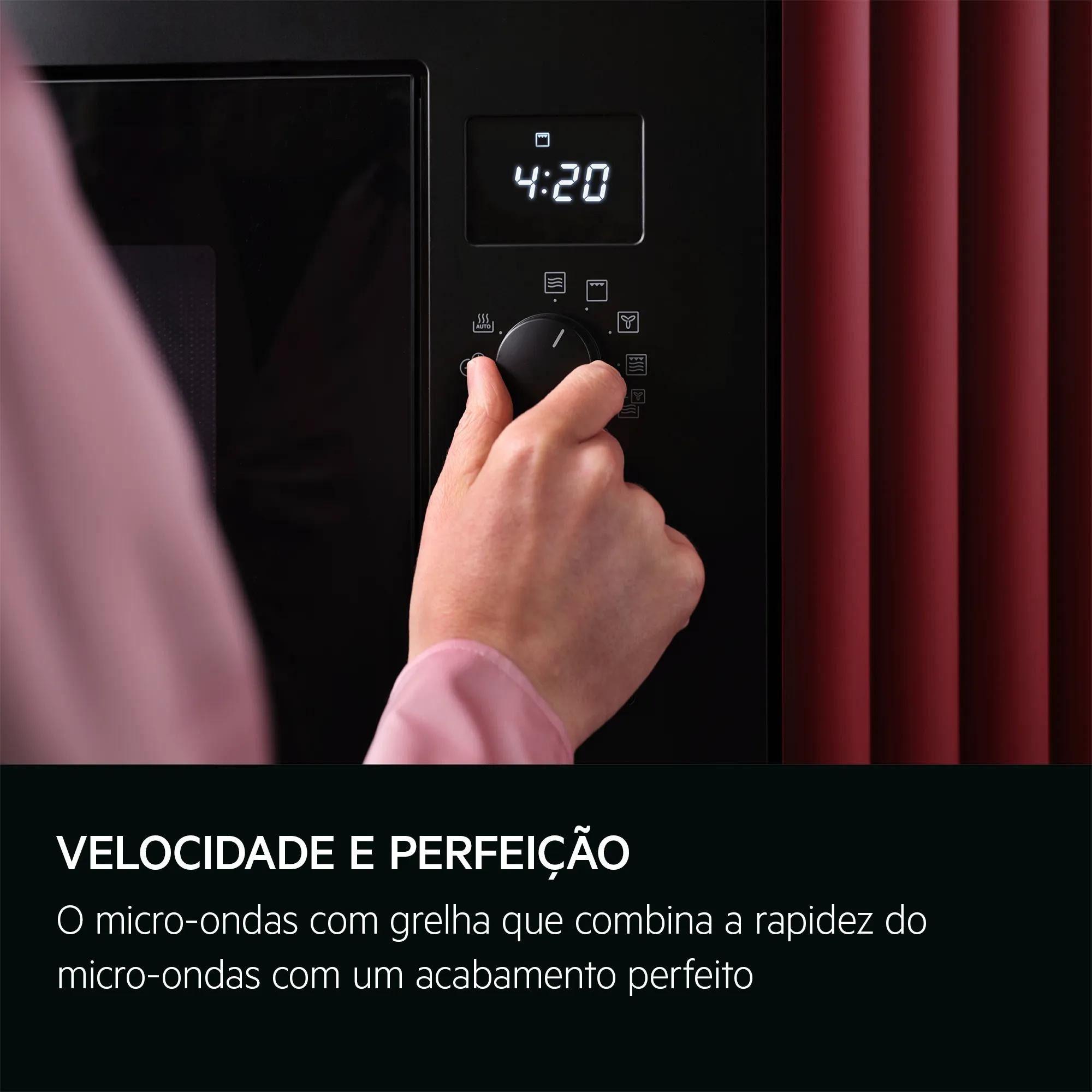 Micro-ondas de Encastre AEG OMB6G261TT (900 W - 800 W - 26 L - Preto), miniatura 14