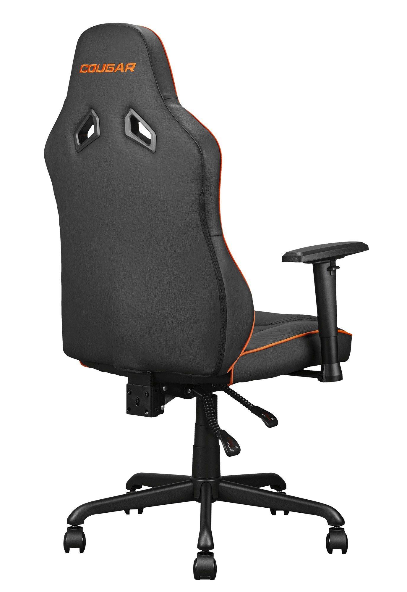 Cadeira Gaming COUGAR Fusion S 3MFSLORB.0001 (120 kg - 90-130° - Até 130º, 71 cm - Preto/Laranja), miniatura 3