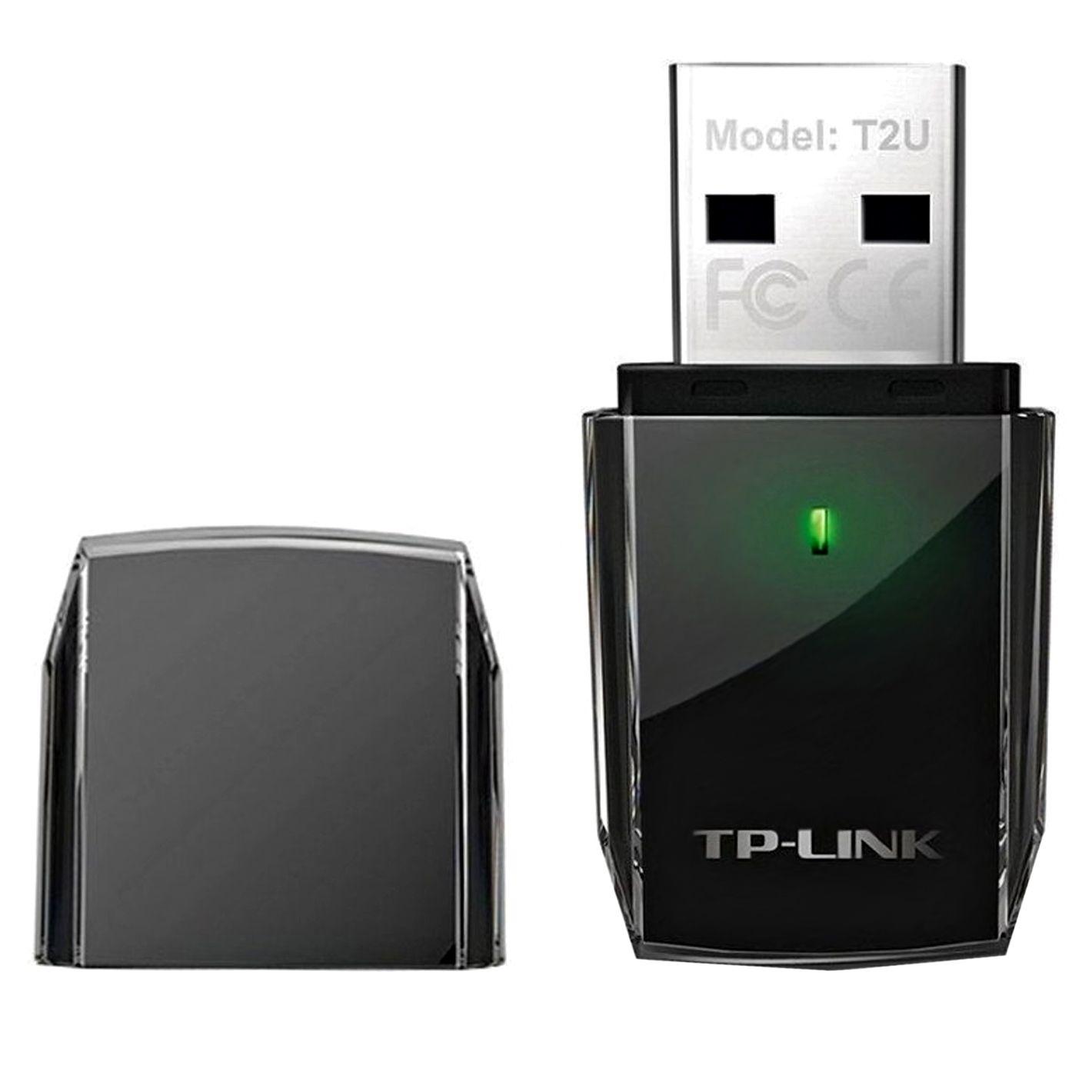 Adaptador USB Wi-Fi TP-LINK Archer T2U V2 (Wi-Fi 5 - 11, 54, 150, 433 e 600 Mbit/s - Banda dupla, 2,4 GHz e 5 GHz - Preto), miniatura 2