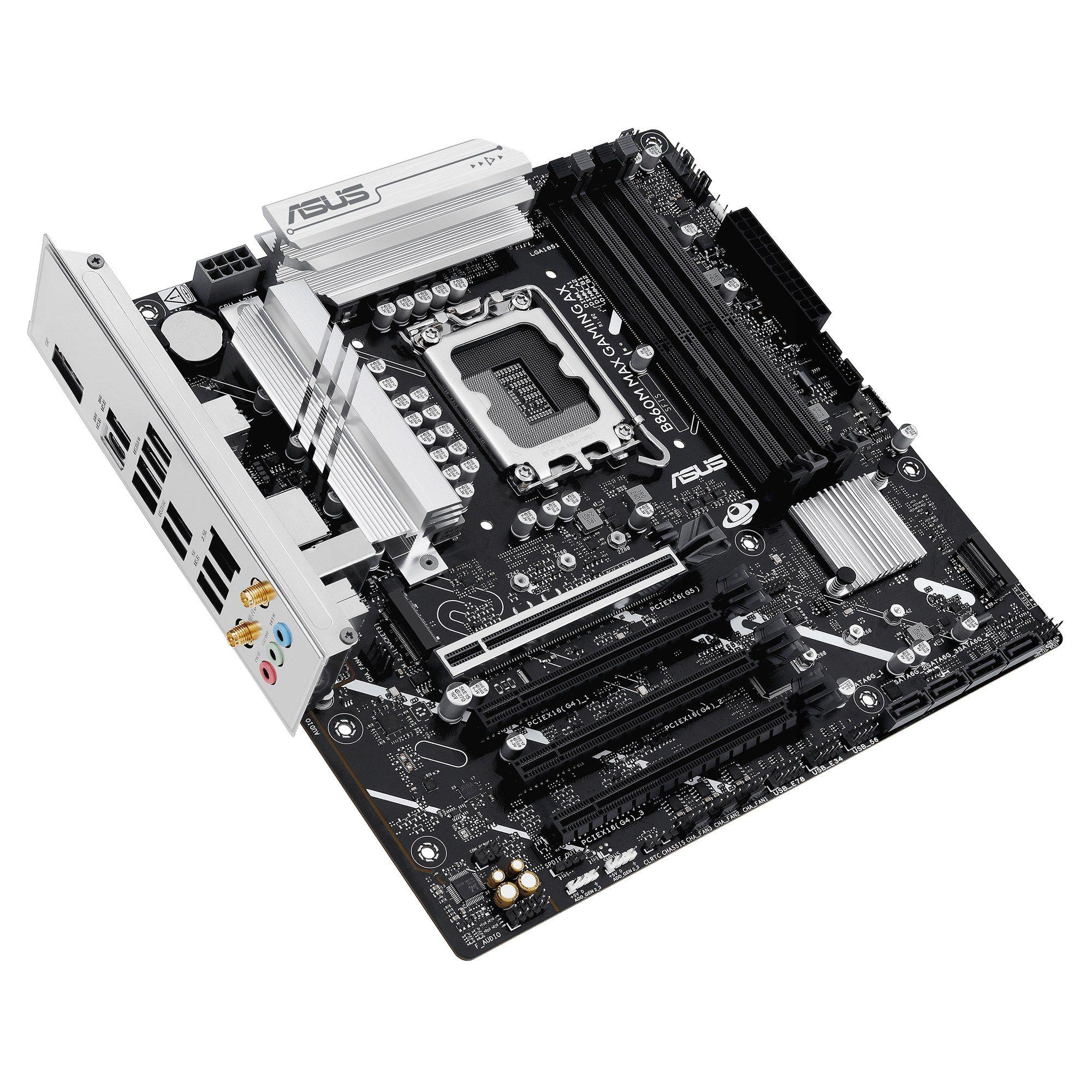 Motherboard ASUS B860M MAX GAMING AX (LGA 1851 - Intel Core Ultra - micro ATX - Cinzento), miniatura 8