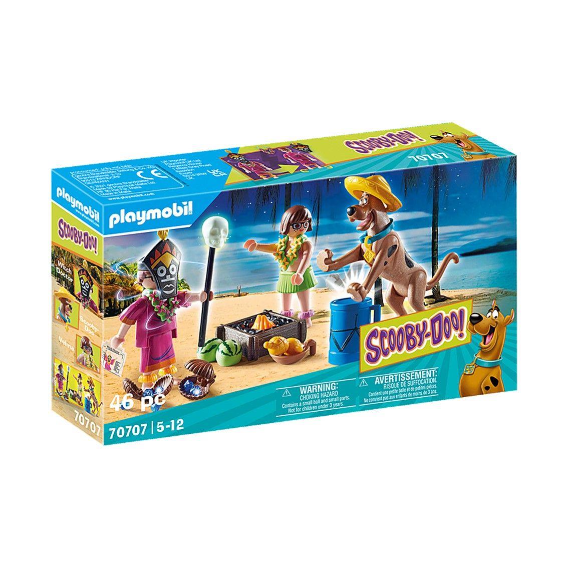 Conjunto de Construção PLAYMOBIL 70707 Scooby-Doo! Aventura com o Doutor Bruxo (5 anos - Multicor)