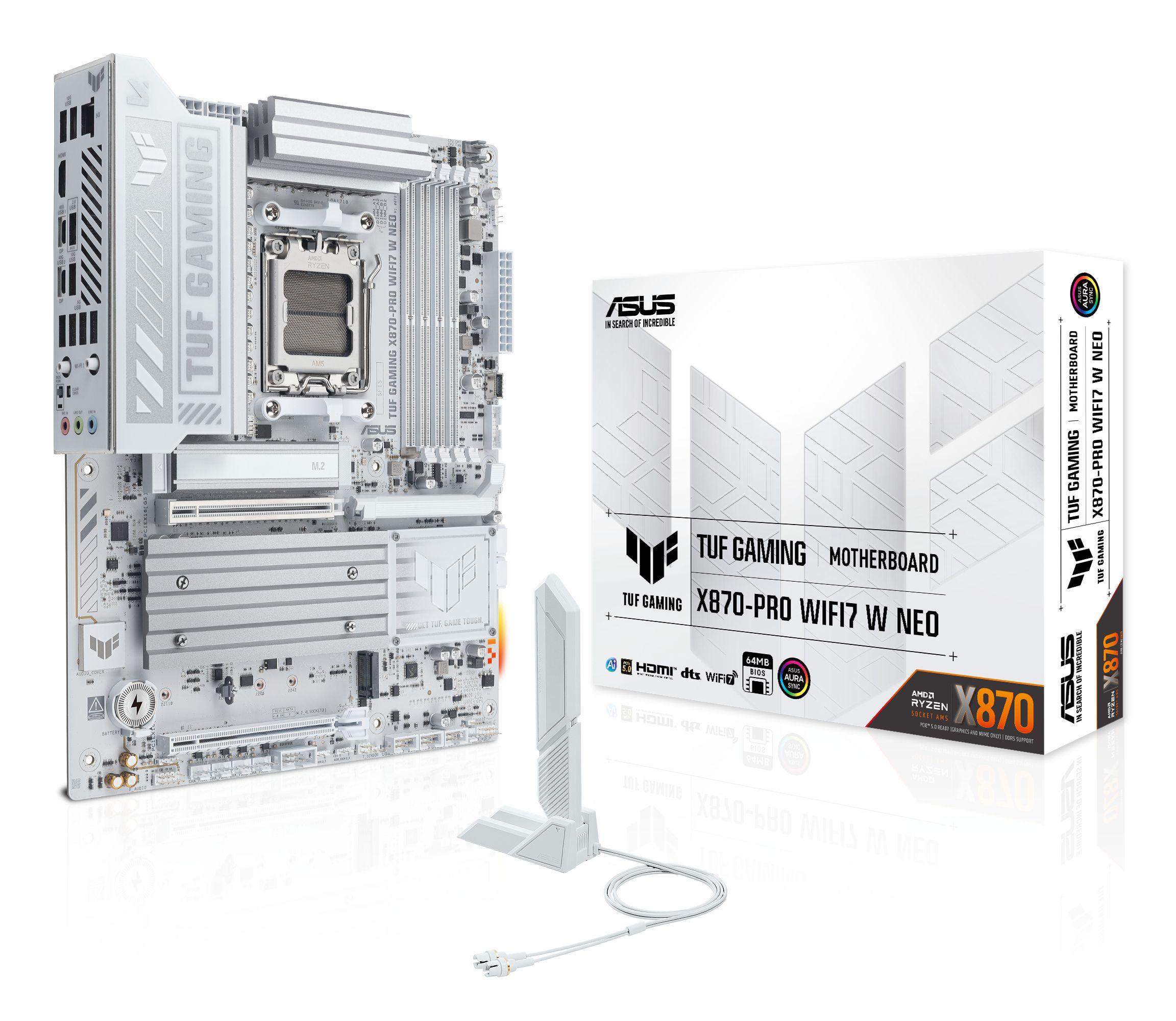 Motherboard ASUS TUF GAMING X870-PRO WIFI7 W NEO (AM5 - ATX - Duplo canal - Branco), miniatura 8