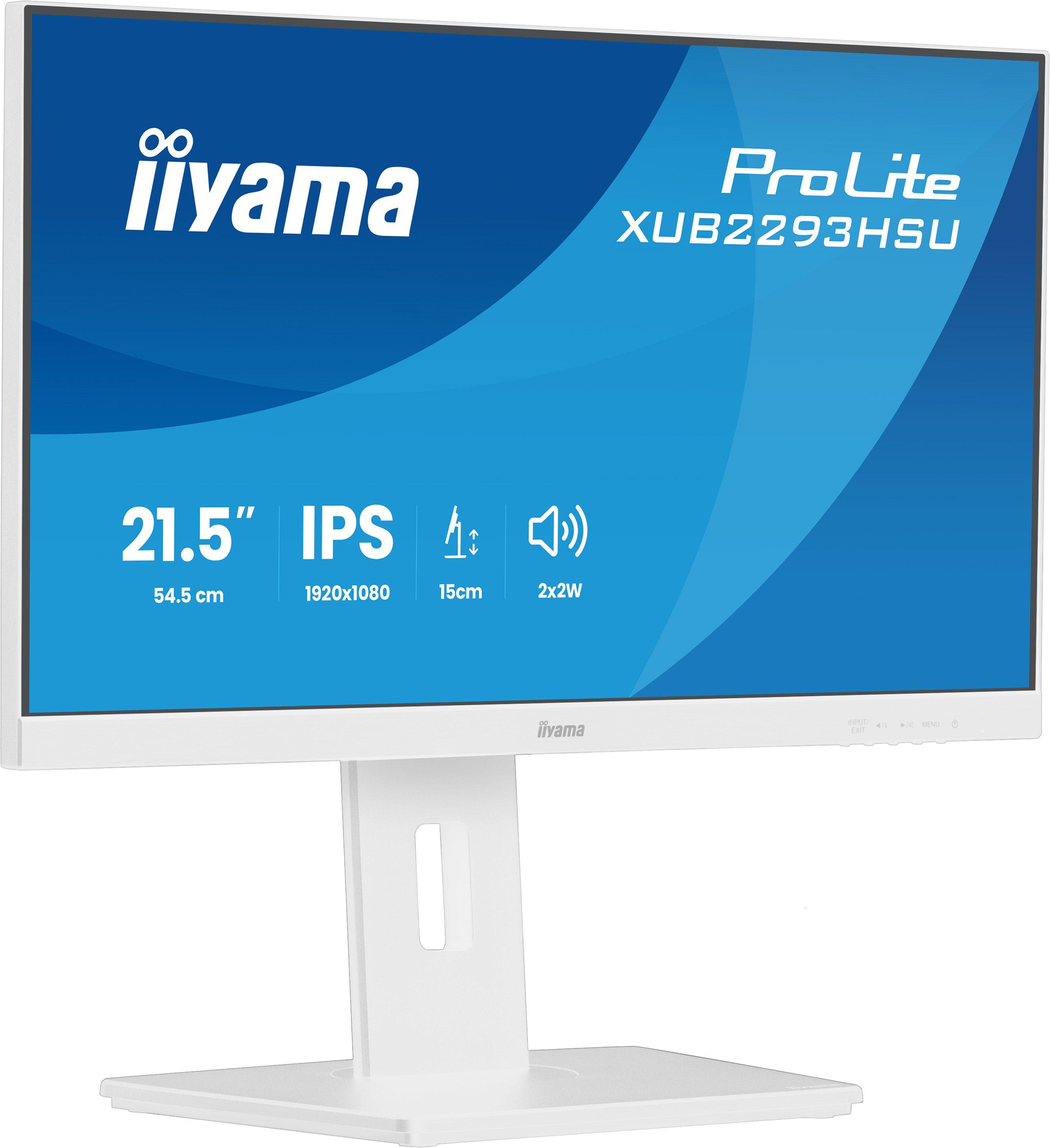 Monitor IIYAMA ProLite XUB2293HSU-W7 (21,5" - IPS - 100 Hz - Branco)