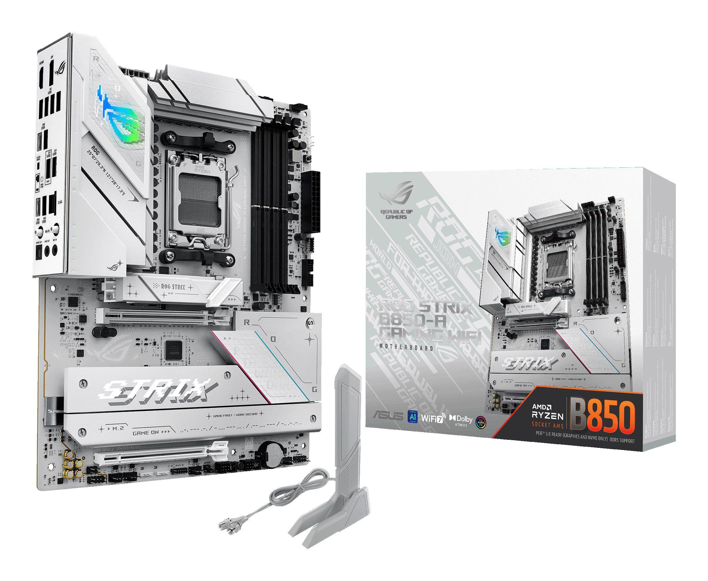 Motherboard ASUS ROG STRIX B850-A GAMING WIFI (AM5 - ATX - 4x DIMM - Branco), miniatura 10