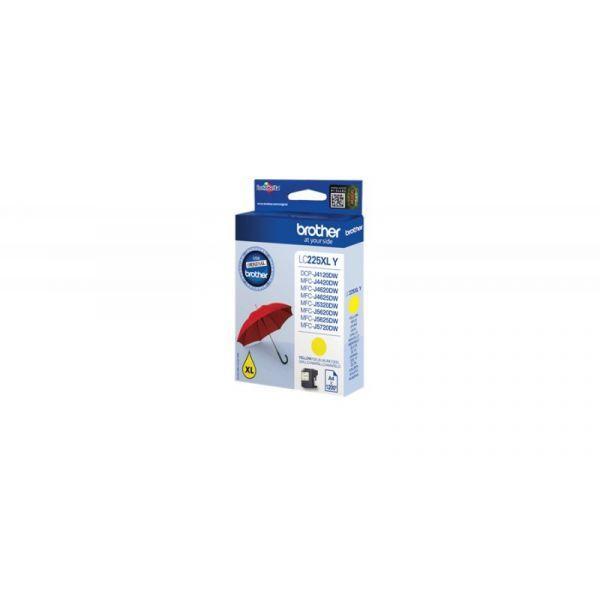 Tinteiro BROTHER LC225XLYBP (1200 páginas - Amarelo), miniatura 4