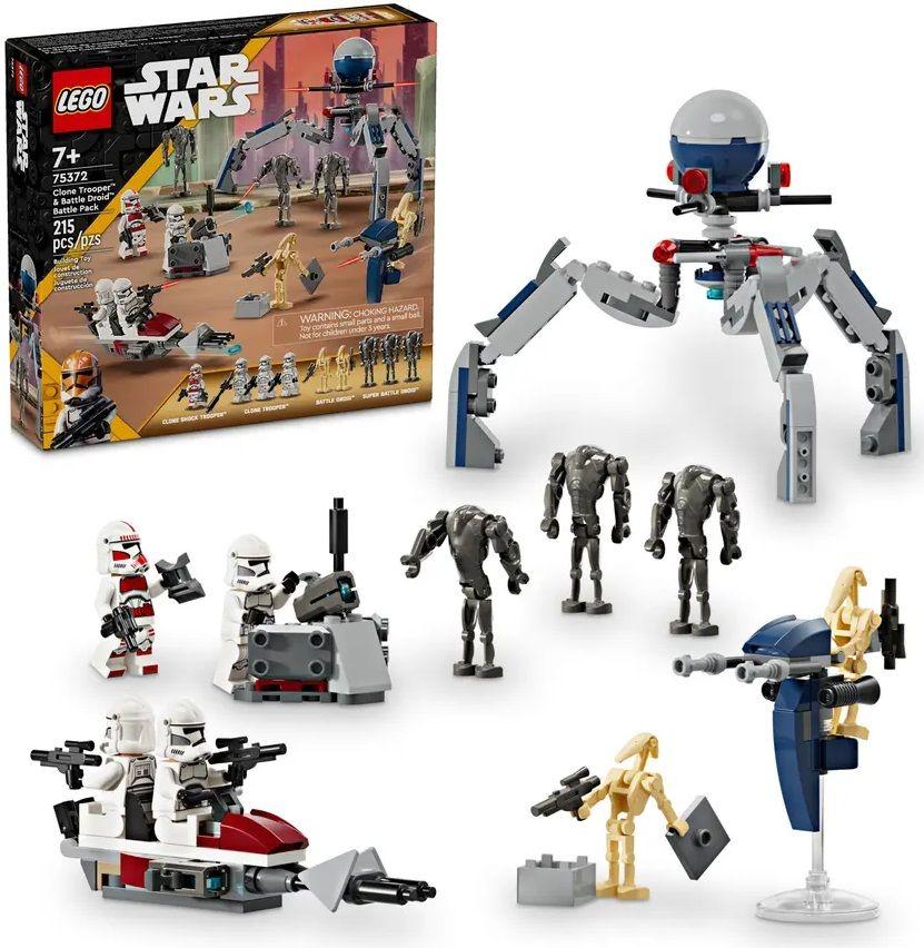 LEGO 75372 Star Wars Pacote de Combate Clone Trooper™ e Battle Droid™ (7+ anos - 215 peças) — miniatura 4