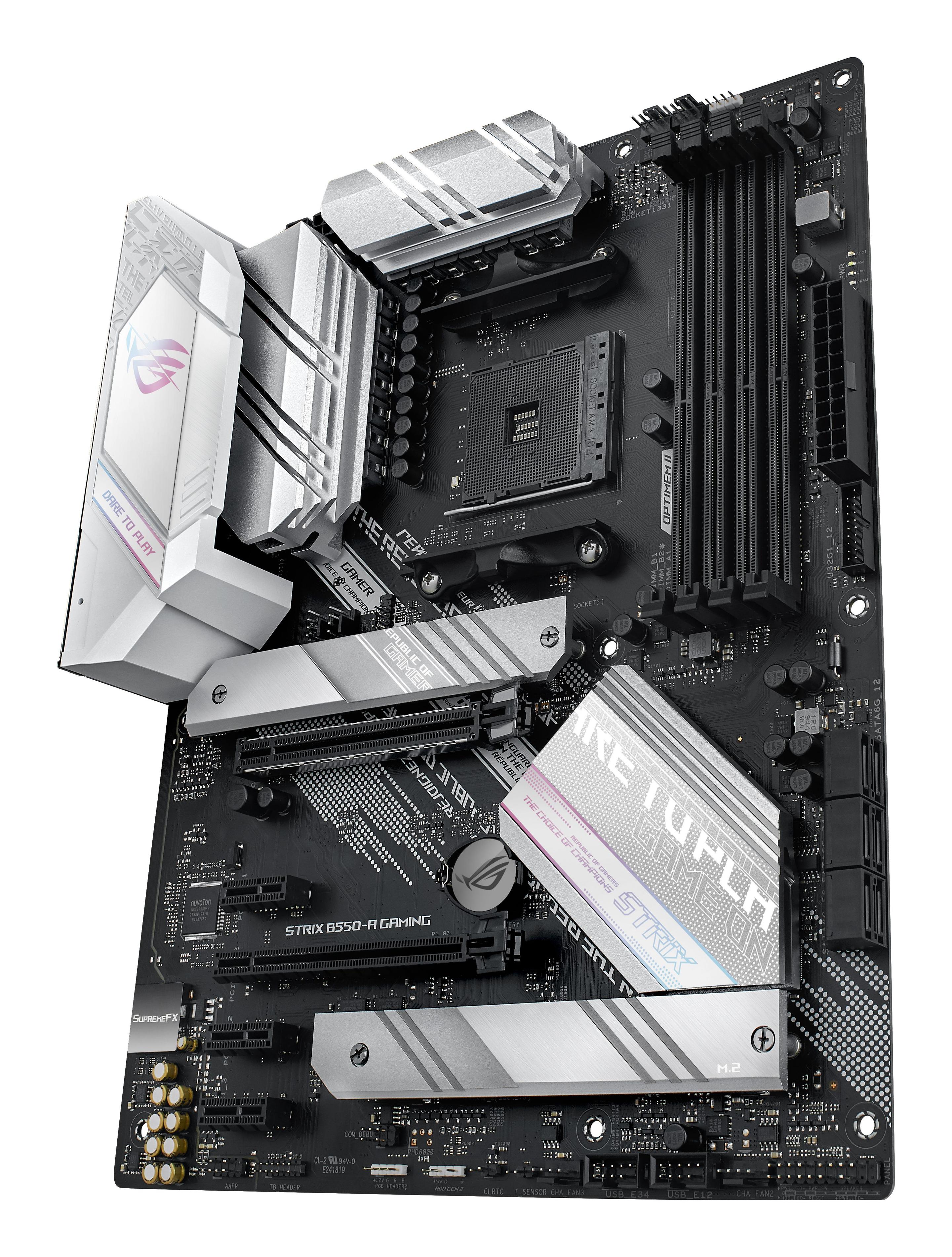 Motherboard ASUS ROG STRIX B550-A GAMING (AM4 - AMD Ryzen 3 - ATX - Preto e Prateado), miniatura 5