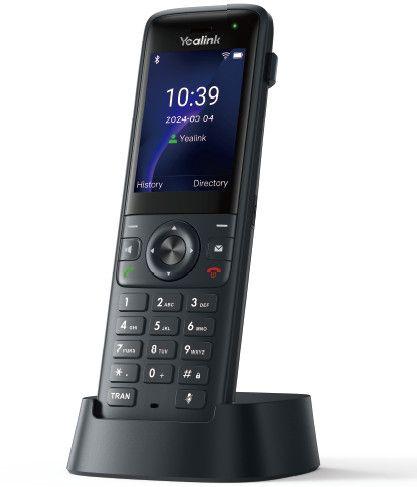 Telefone IP Sem Fios YEALINK AX83H (Wi-Fi 6 - Bluetooth 5.0 - Ecrã TFT 2,4″ - Preto)